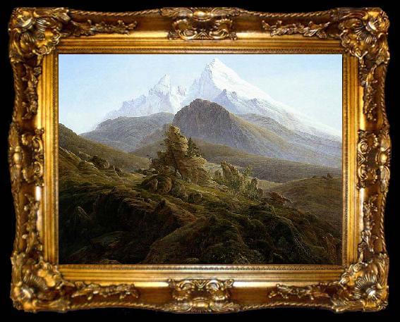 framed  Caspar David Friedrich The Watzmann, ta009-2